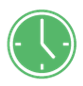 Clock representing advanced business manager software time-sheeting; control time spent by staff during accounting tasks